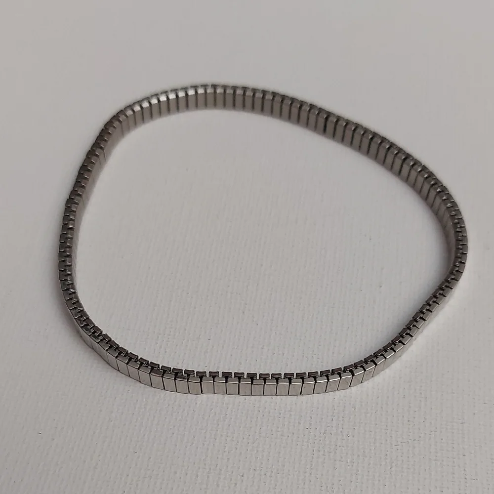 Milor Omega Watch Band Silver Tone Stainless Steel Anklet Or Bracelet - Picture 1 of 4